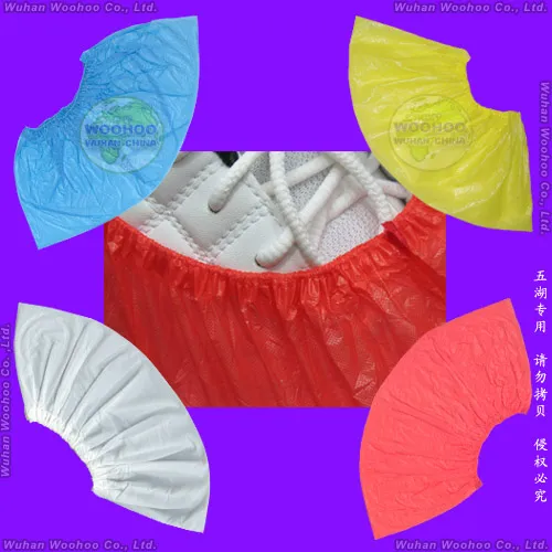 Surgical/Medical/Clear Plastic/Poly/HDPE/LDPE/CPE/PP/SMS/Nonwoven/Waterproof Disposable PE Shoe Cover for Hospital/Lab/Pharmaceutical/Drug/Electronic Factory