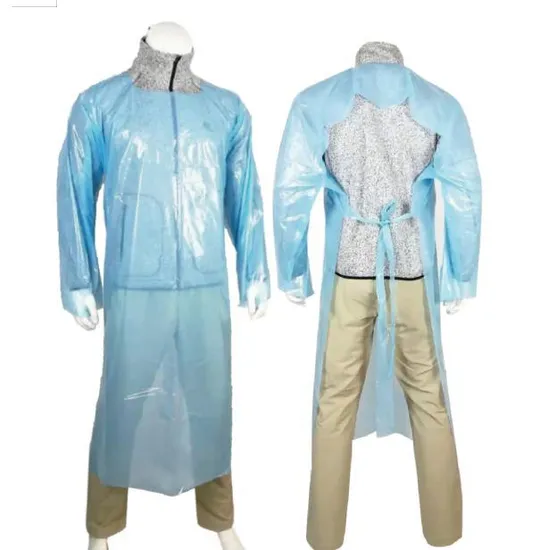 Chemical Protective Clothes Disposable Waterproof Visitor Coat for Adults 