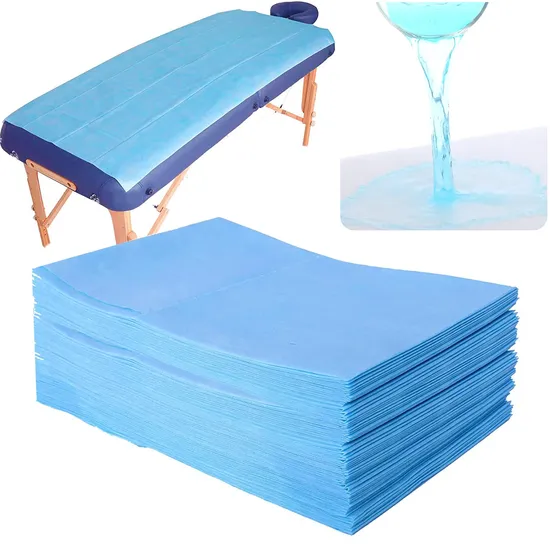 Medical 180X200cm Paper Film Waterproof Massage Disposable Protective Bed Sheet for European Hospital 